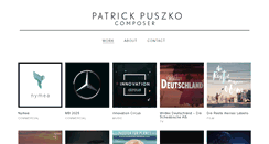 Desktop Screenshot of patrickpuszko.com